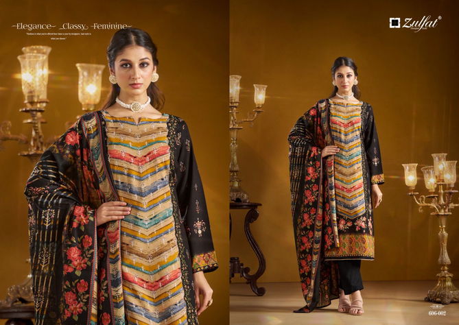 Aayat Vol 8 By Zulfat Viscose Printed Dress Material Wholesale Shop In Surat